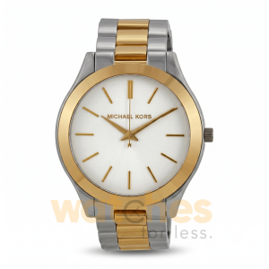 Michael Kors Women’s Quartz Two-Tone Stainless Steel White Dial 40mm Watch MK3198
