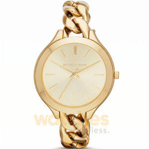 Michael Kors Women’s Quartz Gold Stainless Steel Gold Dial 39mm Watch MK3222