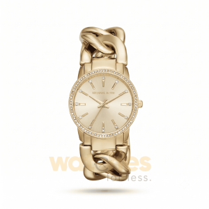 Michael Kors Women’s Quartz Gold Stainless Steel Gold Dial 35mm Watch MK3235