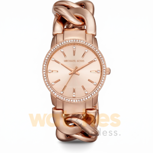 Michael Kors Women’s Quartz Rose Gold Stainless Steel Rose Gold Dial 35mm Watch MK3236