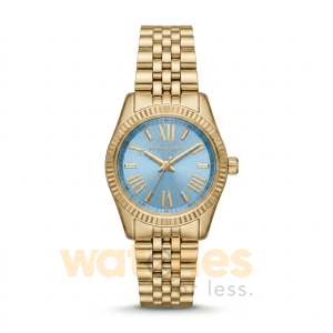 Michael Kors Women’s Quartz Gold Stainless Steel Blue Dial 26mm Watch MK3271
