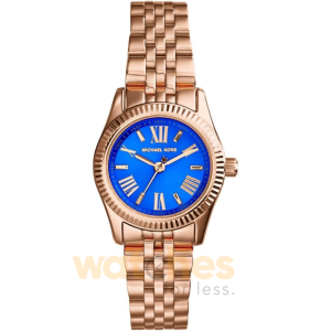 Michael Kors Women’s Quartz Rose Gold Stainless Steel Blue Dial 28mm Watch MK3272