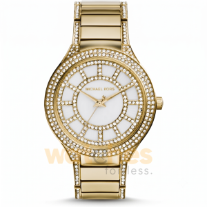 Michael Kors Women’s Quartz Gold Stainless Steel Mother Of Pearl Dial 38mm Watch MK3312