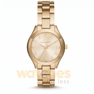 Michael Kors Women’s Quartz Stainless Steel Gold Dial 33mm Watch MK3456
