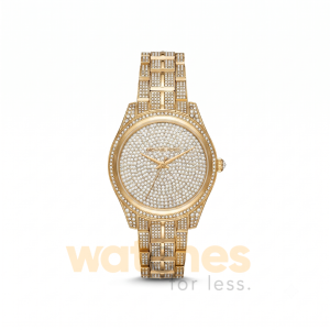 Michael Kors Women’s Quartz Gold Stainless Steel Crystal Pave Dial 38mm Watch MK3930