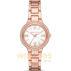 Michael Kors Women’s Quartz Rose Gold Stainless Steel White Dial 33mm Watch MK4460