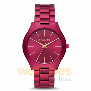 Michael Kors Women’s Quartz Berry Stainless Steel Berry Dial 42mm Watch MK4505