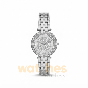 Michael Kors Women’s Quartz Silver Stainless Steel Silver Pave Dial 34mm Watch MK4591