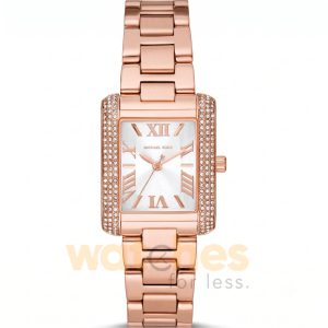 Michael Kors Women’s Quartz Rose Gold Stainless Steel White Dial 33mm Watch MK4641