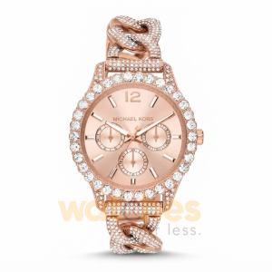 Michael Kors Women’s Quartz Stainless Steel Rose Gold Dial 39mm Watch MK4654
