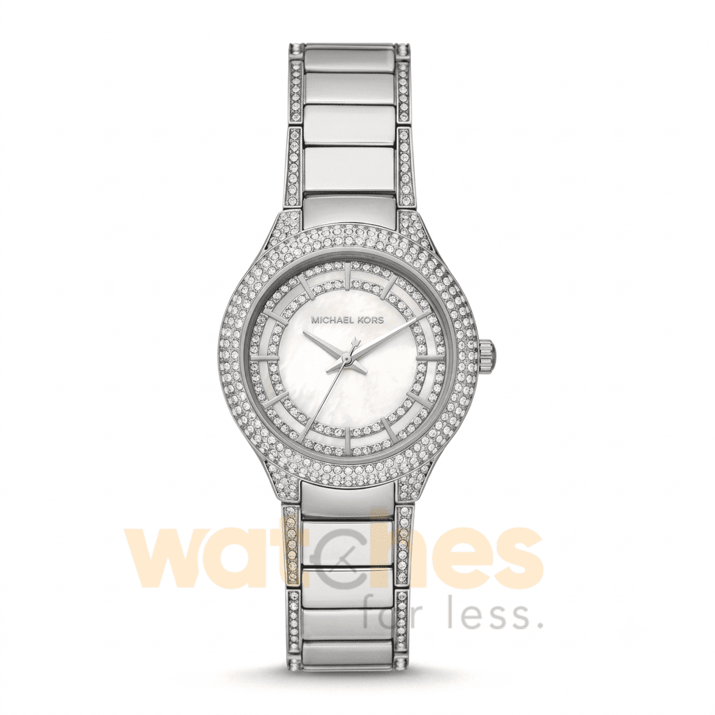 Michael Kors Women’s Silver Stainless Steel White Dial 33mm Watch MK4657