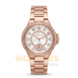 Michael Kors Women’s Quartz Rose Gold Stainless Steel White Dial 33mm Watch MK4700