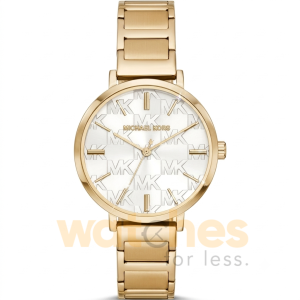 Michael Kors Women’s Quartz Gold Stainless Steel White Dial 38mm Watch MK4712