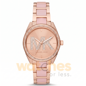 Michael Kors Women’s Quartz Two-Tone Stainless Steel Rose Gold Dial 36mm Watch MK4731