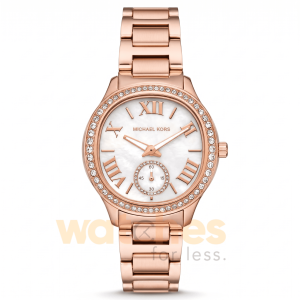 Michael Kors Women’s Quartz Rose Gold Stainless Steel Mother Of Pearl Dial 38mm Watch MK4806