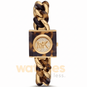 Michael Kors Women’s Quartz Two Tone Stainless Steel Gold Dial 25mm Watch MK4808