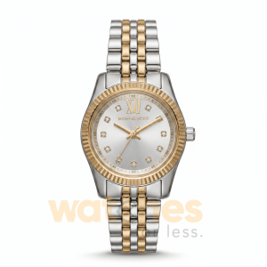 Michael Kors Women’s Quartz Two-Tone Stainless Steel Silver Dial 26mm Watch MK4815