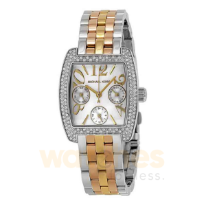Michael Kors Women’s Quartz Stainless Steel Silver Dial 29mm Watch MK5681