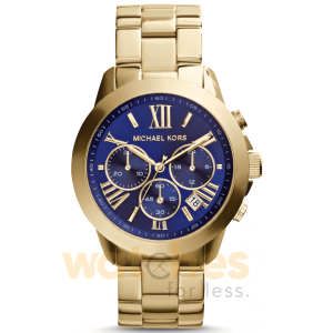 Michael Kors Women’s Chronograph Quartz Stainless Steel Blue Dial 40mm Watch MK5923