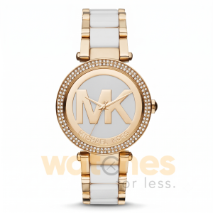 Michael Kors Women’s Quartz Two-tone Stainless Steel White Dial 39mm Watch MK6313