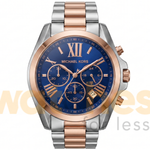 Michael Kors Women’s Chronograph Quartz Two-tone Stainless Steel Blue Dial 40mm Watch MK6389
