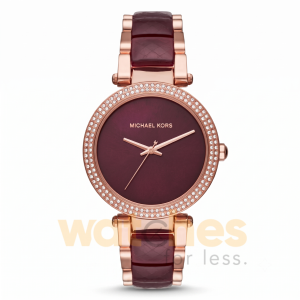 Michael Kors Women’s Quartz Two-Tone Stainless Steel Burgundy Dial 39mm Watch MK6412
