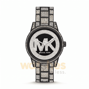 Michael Kors Women’s Quartz Stainless Steel Black Dial 41mm Watch MK6733