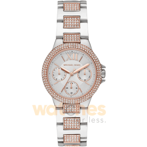 Michael Kors Women’s Quartz Two-Tone Stainless Steel Silver Dial 33mm Watch MK6846