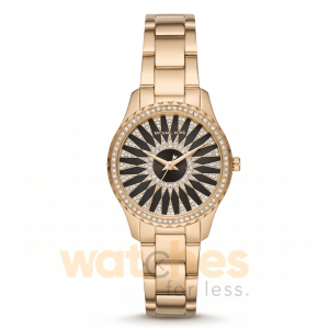 Michael Kors Women’s Quartz Stainless Steel Black & Crystal Dial 33mm Watch MK6892 (Without Tag)