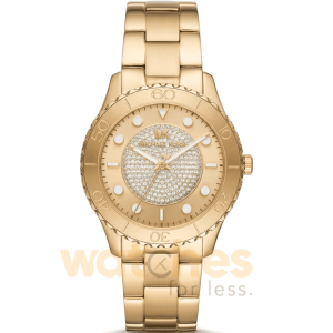 Michael Kors Women’s Quartz Stainless Steel Gold Dial 40mm Watch MK6911