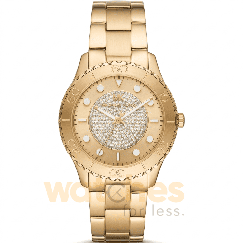 Michael Kors Women’s Quartz Stainless Steel Gold Dial 40mm Watch MK6911
