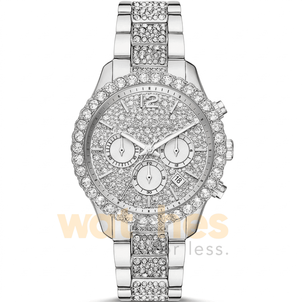 Michael Kors Women’s Chronograph Quartz Silver Stainless Steel Silver Dial 42mm Watch MK6976