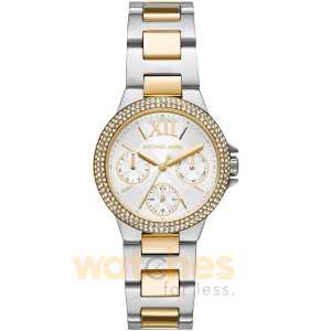 Michael Kors Women’s Quartz Two-Tone Stainless Steel White Dial 33mm Watch MK6982
