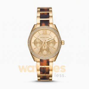 Michael Kors Women’s Quartz Two-Tone Stainless Steel Gold Dial 36mm Watch MK7133