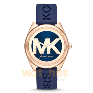 Michael Kors Women’s Quartz Blue Silicone Strap Blue Dial 42mm Watch MK7140