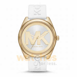 Michael Kors Women’s Quartz White Silicone Strap White Dial 42mm Watch MK7141