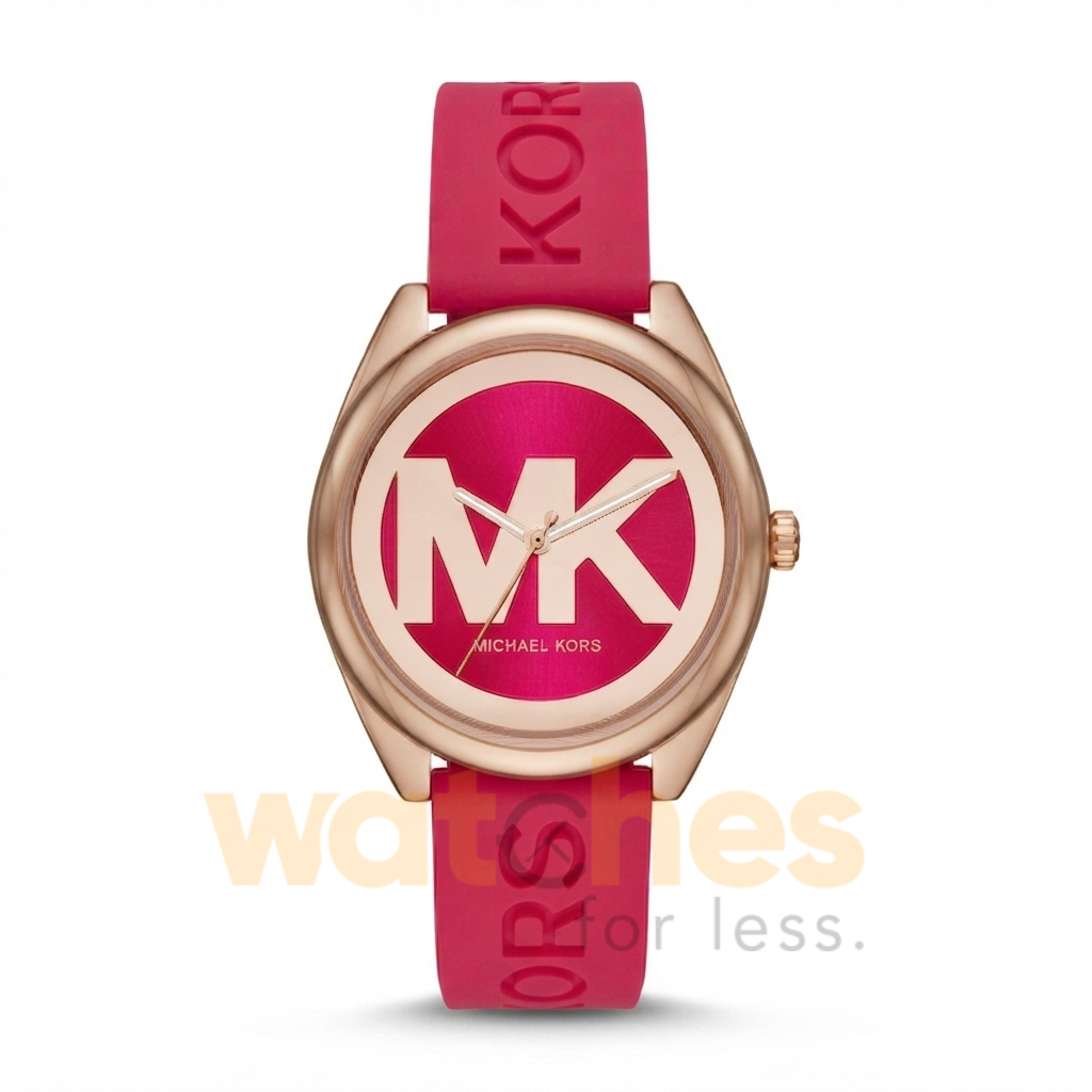 Michael Kors Women’s Quartz Red Silicone Strap Red Dial 42mm Watch MK7142