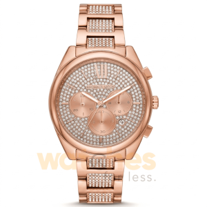 Michael Kors Women’s Chronograph Quartz Stainless Steel Rose Gold Dial 40mm Watch MK7178
