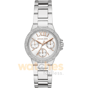 Michael Kors Women’s Quartz Silver Stainless Steel White Dial 33mm Watch MK7198