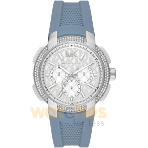 Michael Kors Women’s Quartz Blue Silicone Strap Silver Dial 42mm Watch MK7220