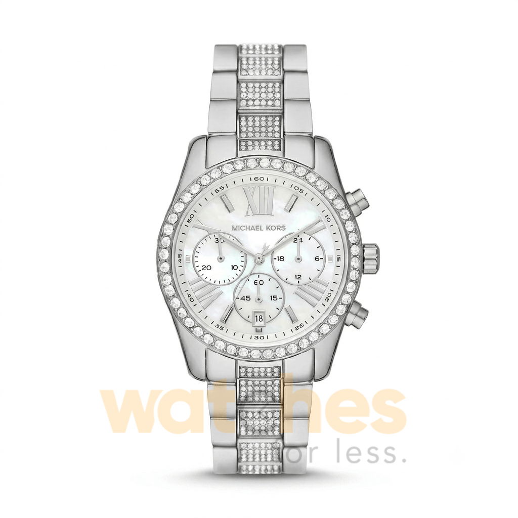 Michael Kors Women’s Chronograph Quartz Silver Stainless Steel Silver Dial 38mm Watch MK7243