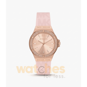 Michael Kors Women’s Quartz Pink Silicone Strap Rose Gold Dial 37mm Watch MK7282