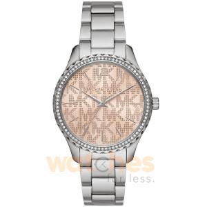 Michael Kors Women’s Quartz Silver Stainless Steel Beige Dial 38mm Watch MK7298