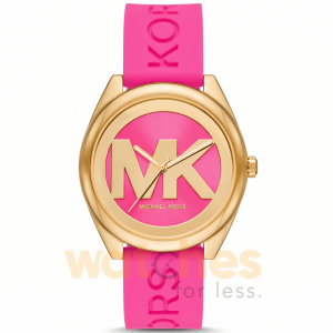 Michael Kors Women’s Quartz Pink Rubber Strap Pink Dial 42mm Watch MK7349