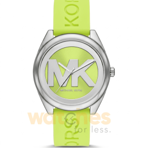 Michael Kors Women’s Quartz Parrot Green Silicone Strap Parrot Green Dial 42mm Watch MK7351