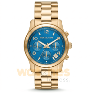 Michael Kors Women’s Chronograph Quartz Stainless Steel Blue Dial 38mm Watch MK7353