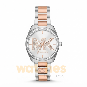 Michael Kors Women’s Quartz Two-Tone Stainless Steel White Dial 36mm Watch MK7383