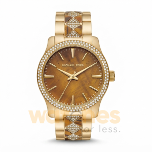 Michael Kors Women’s Quartz Gold Stainless Steel Copper Dial 38mm Watch MK7389