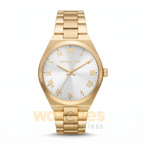 Michael Kors Women’s Quartz Gold Stainless Steel White Dial 37mm Watch MK7391