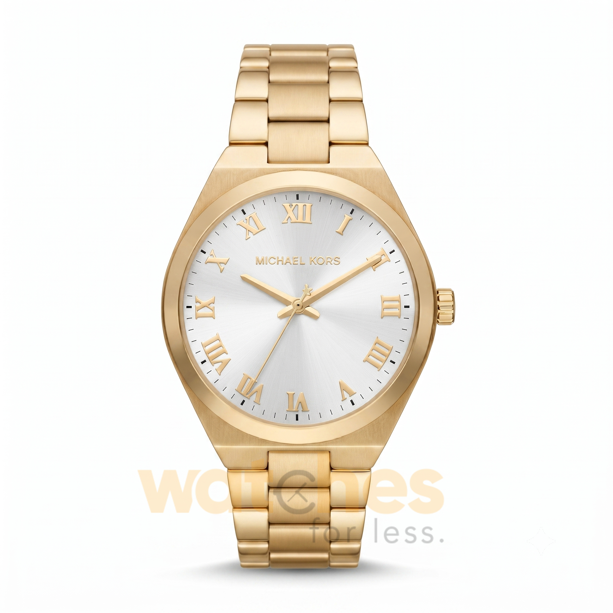 Michael Kors Women’s Quartz Gold Stainless Steel White Dial 37mm Watch MK7391